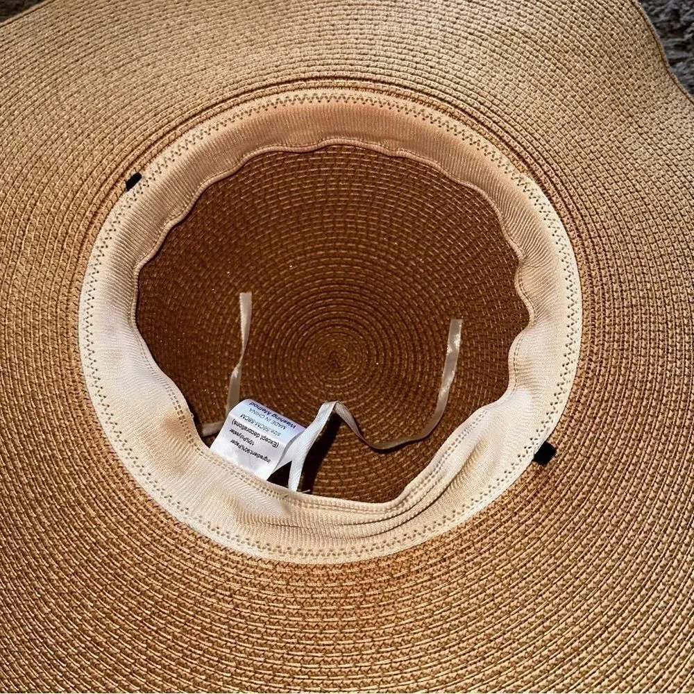 Women Summer Big Floppy Foldable Sun Straw Hat UPF 50+ Beach Hat